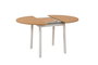 Hanah Home Oliver Mesa de Comedor Extensible Roble y Blanco